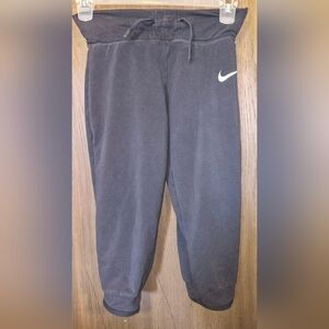 Nike Dri-Fit Training Pants Gray Athletic Joggers Capris  XS Extra Small